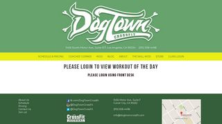 
                            7. DogTown CrossFit | Login Successful