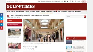 
                            8. Doha Festival City underpins Qatar's appeal to investors - Gulf Times