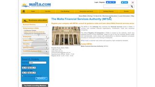 
                            13. Doing Business in Malta, Malta Financial Services Authority - Malta.com