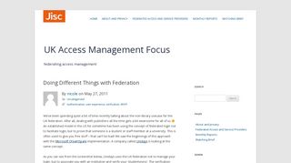 
                            6. Doing Different Things with Federation | UK Access Management Focus