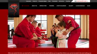 
                            7. Dojo Karate :: E-Newsletter Signup