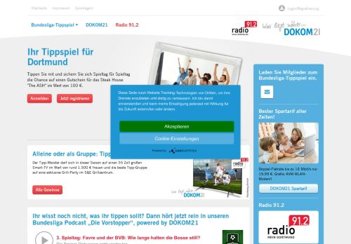 
                            11. DOKOM21/Radio 91.2 Bundesliga-Tippspiel