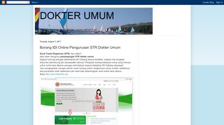 
                            12. DOKTER UMUM: Borang IDI Online Pengurusan STR Dokter Umum