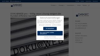 
                            1. DOKU@WEB pro – Völlig neue Lösung steigert die Kunden ...