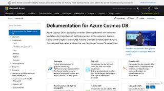 
                            2. Dokumentation für Azure Cosmos DB – Tutorials, API-Referenz ...