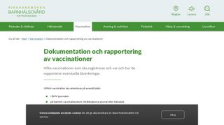 
                            9. Dokumentation och rapportering av vaccinationer - Rikshandboken i ...