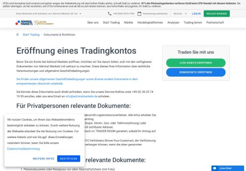 
                            6. Dokumente & Richtlinien - Admiral Markets