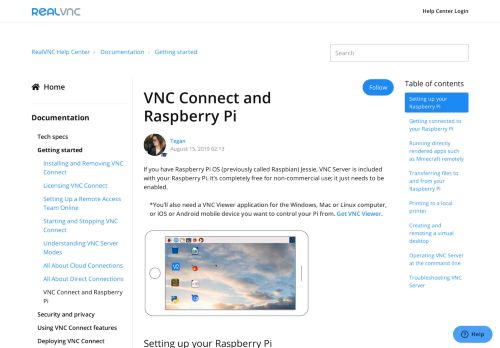 
                            7. Dokumente | VNC Connect and Raspberry Pi | VNC Connect - RealVNC