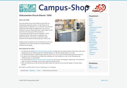 
                            13. Dokumenten-Druck-Dienst - TUHH Campus-Shop GmbH