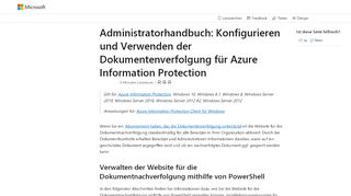 
                            10. Dokumentenverfolgung für Azure Information Protection | Microsoft Docs