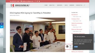 
                            13. DOLE Kapihan MOA Signing for TalentMap & PhilJobNet | Servicio ...