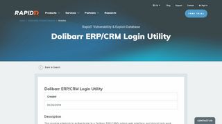 
                            5. Dolibarr ERP/CRM Login Utility | Rapid7