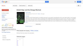 
                            11. Dollah Sign and the Omega Warlock