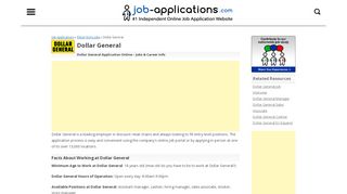 
                            12. Dollar General Application: Jobs & Careers Online