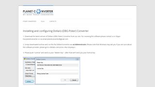 
                            11. Dollaro (DBG Poker) converter