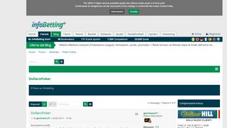 
                            5. DollaroPoker - Forum - InfoBetting