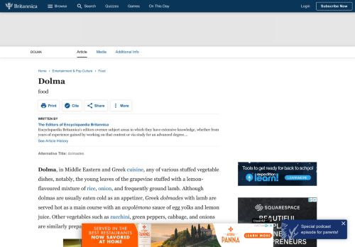 
                            8. Dolma | food | Britannica.com