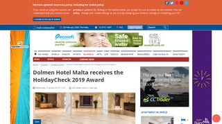 
                            10. Dolmen Hotel Malta receives the HolidayCheck 2019 Award - The ...