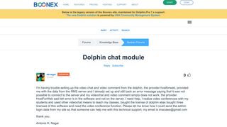 
                            3. Dolphin chat module :: BoonEx Unity Forums