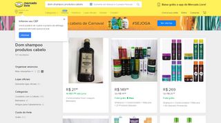 
                            5. Dom Shampoo - Produtos de Cabelo no Mercado Livre Brasil