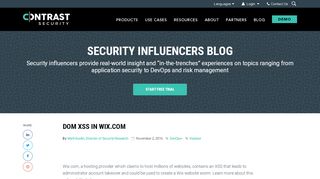 
                            10. DOM XSS in wix.com - Contrast Security
