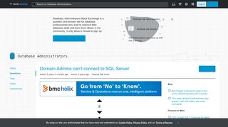 
                            3. Domain Admins can't connect to SQL Server - Database ...