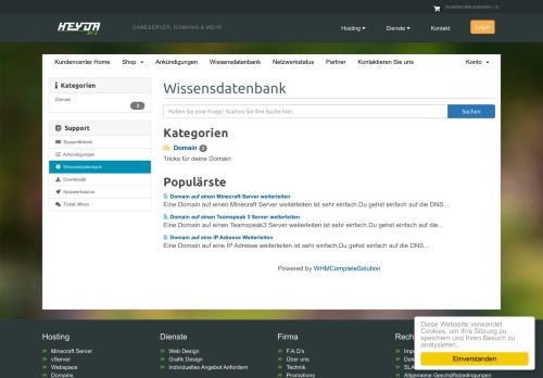 
                            9. Domain auf einen Teamspeak 3 Server weiterleiten - Heyda.biz