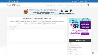 
                            4. Domain Authority Checker - SmallSEOTools.com