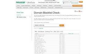 
                            10. Domain Blacklist & Email Spam Check | UltraTools