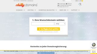 
                            3. Domain, Hosting und E-Mail Provider aus Österreich - Chilly.Domains