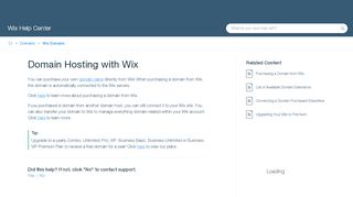 
                            4. Domain Hosting with Wix | Help Center | Wix.com