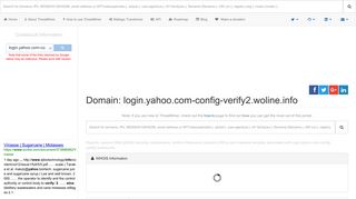 
                            9. Domain: login.yahoo.com-config-verify2.woline.info | ThreatMiner.org