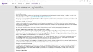 
                            10. Domain name registration | Spark NZ
