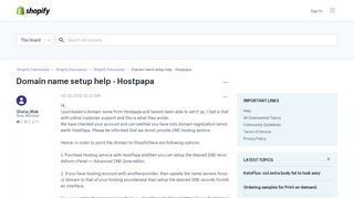 
                            11. Domain name setup help - Hostpapa - Shopify Community