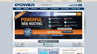 
                            12. Domain Names and Web Hosting by IPOWER