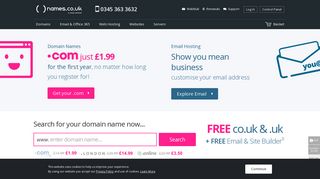 
                            4. Domain Names | Domain Registration | Web Hosting | names.co.uk