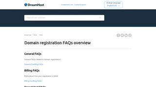 
                            6. Domain registration FAQs overview – DreamHost