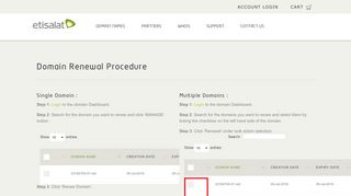 
                            5. Domain Renewal Procedure - Etisalat Domains Storefront - Online ...