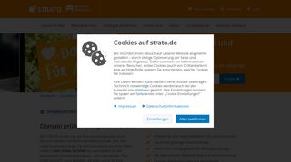 
                            5. Domain-Verfügbarkeit bei STRATO prüfen & gleich registrieren