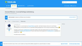 
                            10. DomainOffensive / do.de ||| Richtige weiterleitung | html.de ...