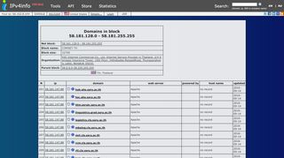 
                            12. Domains in block 58.181.128.0 - 58.181.255.255 - IPv4Info
