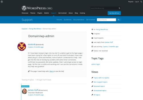 
                            7. Domain/wp-admin | WordPress.org