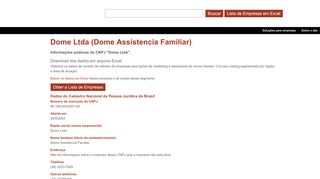 
                            10. Dome Ltda (Dome Assistencia Familiar) - Cnpj-consultas