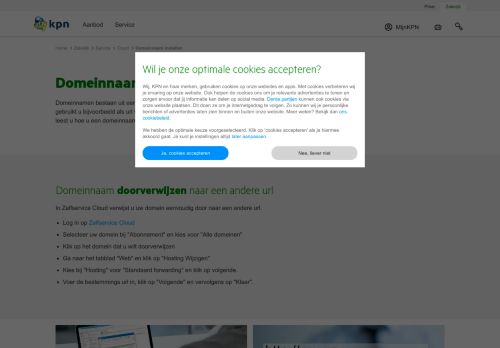
                            8. Domeinnaam instellen | KPN Zakelijk