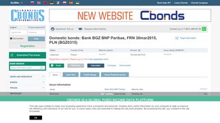 
                            11. Domestic bonds: Bank BGZ BNP Paribas, FRN 30mar2015, PLN ...