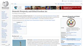 
                            13. Domestic Prosperity and Global Freedom Act - Wikipedia