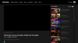 
                            8. Domingão do Faustão | Participe da promoção Avião do Faustão ...