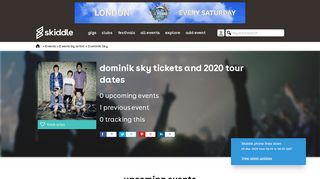 
                            13. Dominik Sky tickets and 2019 tour dates - Skiddle.com