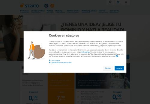 
                            3. Dominios, Hosting, Webs, Tiendas online y Servidores - STRATO