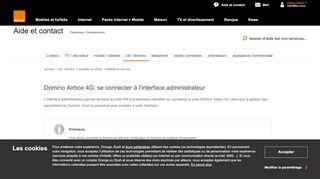 
                            2. Domino Airbox 4G: se connecter à l'interface ... - Assistance Orange